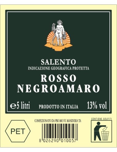 P.e.t. 5 L Vino Igt Sal....